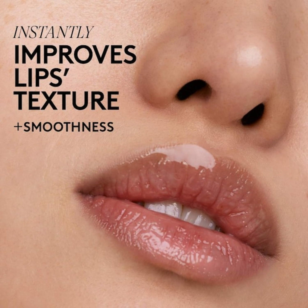 Fenty Skin Fenty Treatz lip oil gloss on lips with healthy shine