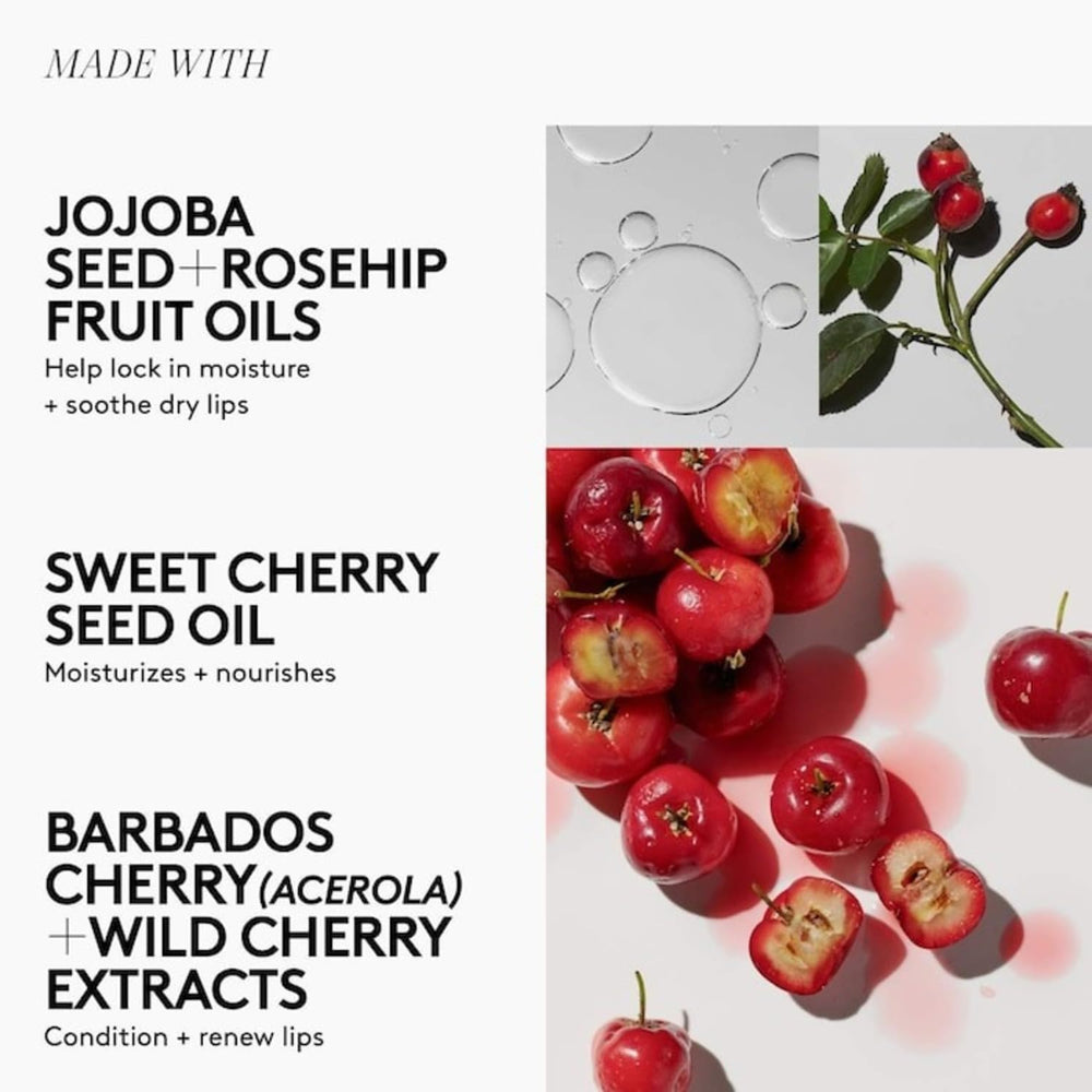 Fenty Skin Fenty Treatz lip oil nourishes lips with Barbados Cherry extracts