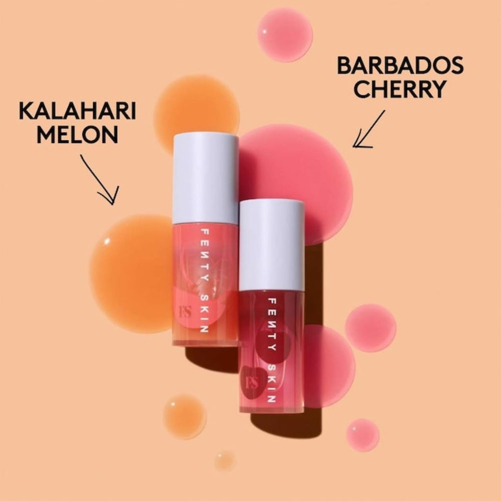 Fenty Skin Fenty Treatz lip oil wear-tested for a glossy finish