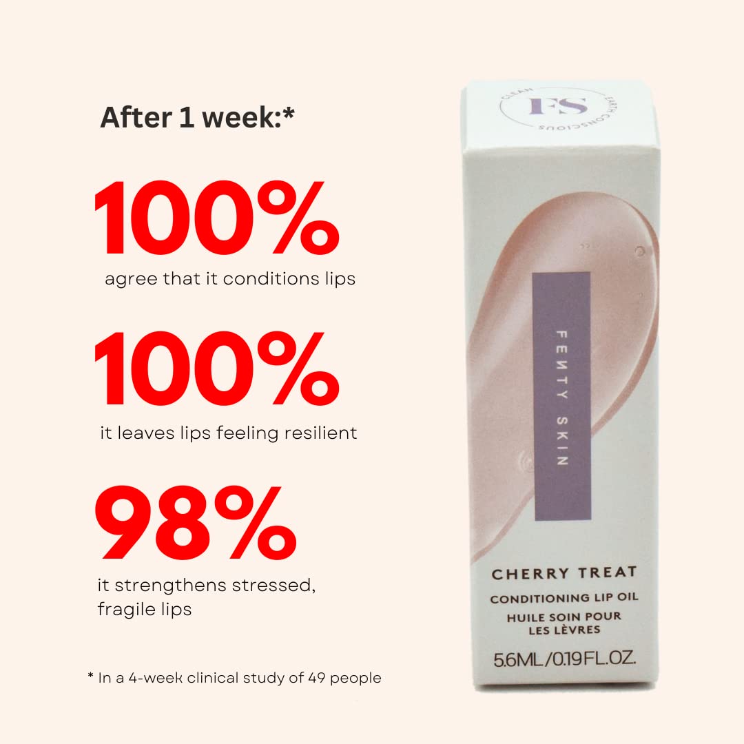 Fenty Skin Treatz ingredients drop reveals nourishing oils for barrier support.