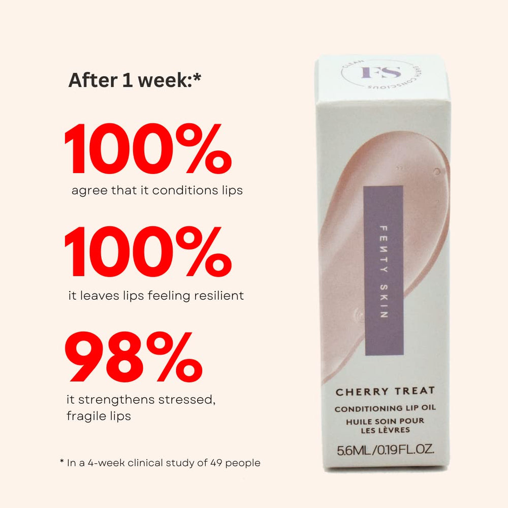 Fenty Skin Treatz ingredients drop reveals nourishing oils for barrier support.