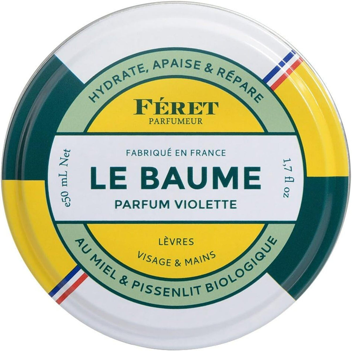 Feret Parfumeur Le Baume Violette jar closeup for deep hydration on dry skin
