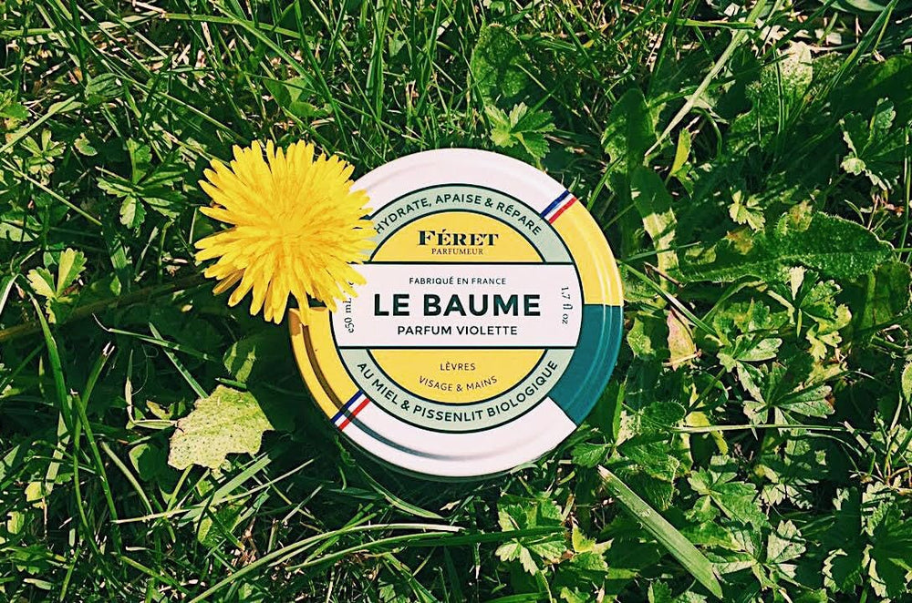 Feret Parfumeur Le Baume Violette travel size jar ready for on the go