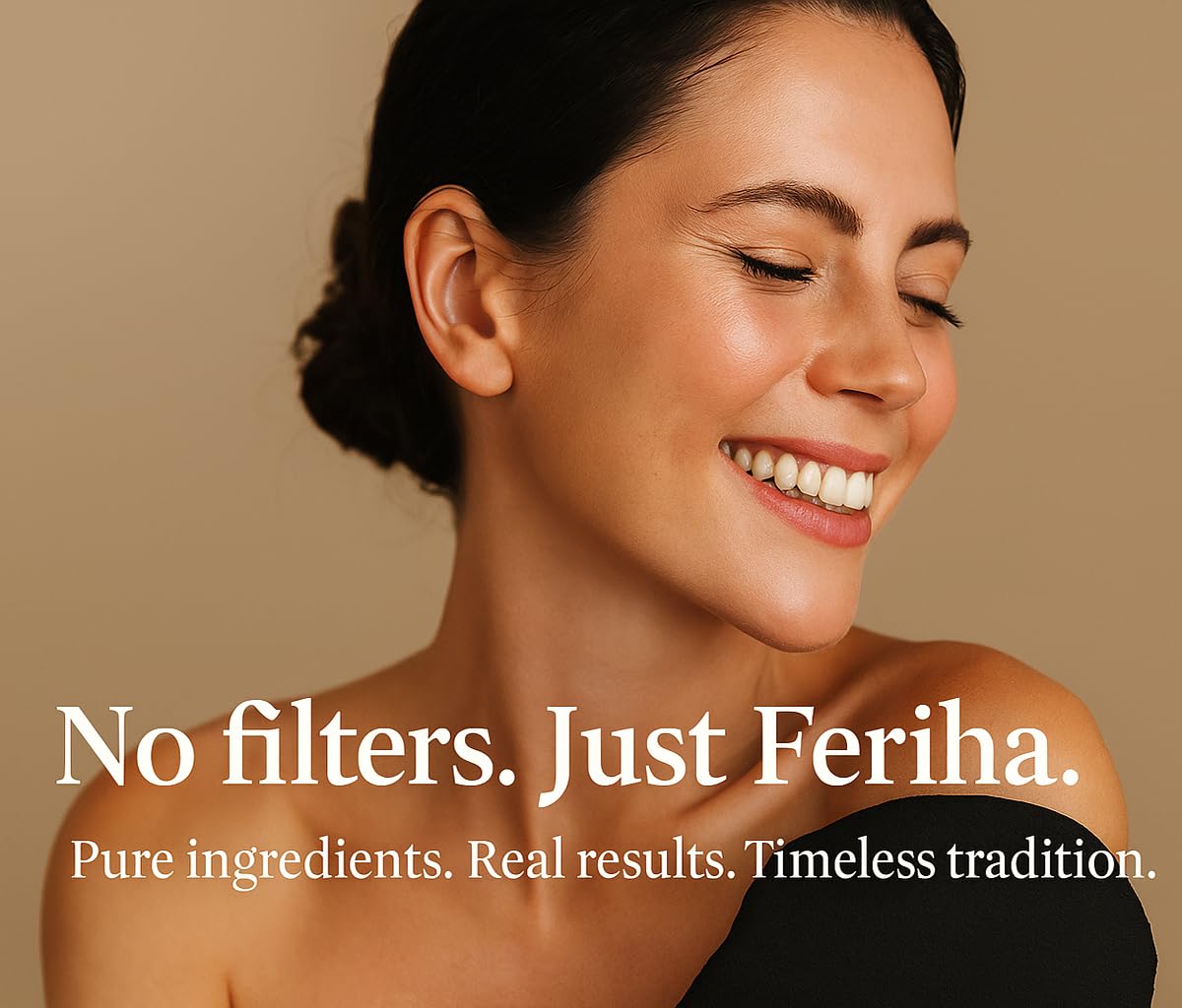 FERIHA Deep-pore cleansing visual showing unclogged pores for clearer skin.