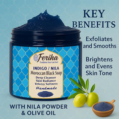 FERIHA indigo-tint: Sahara Nila color and gentle cleansing