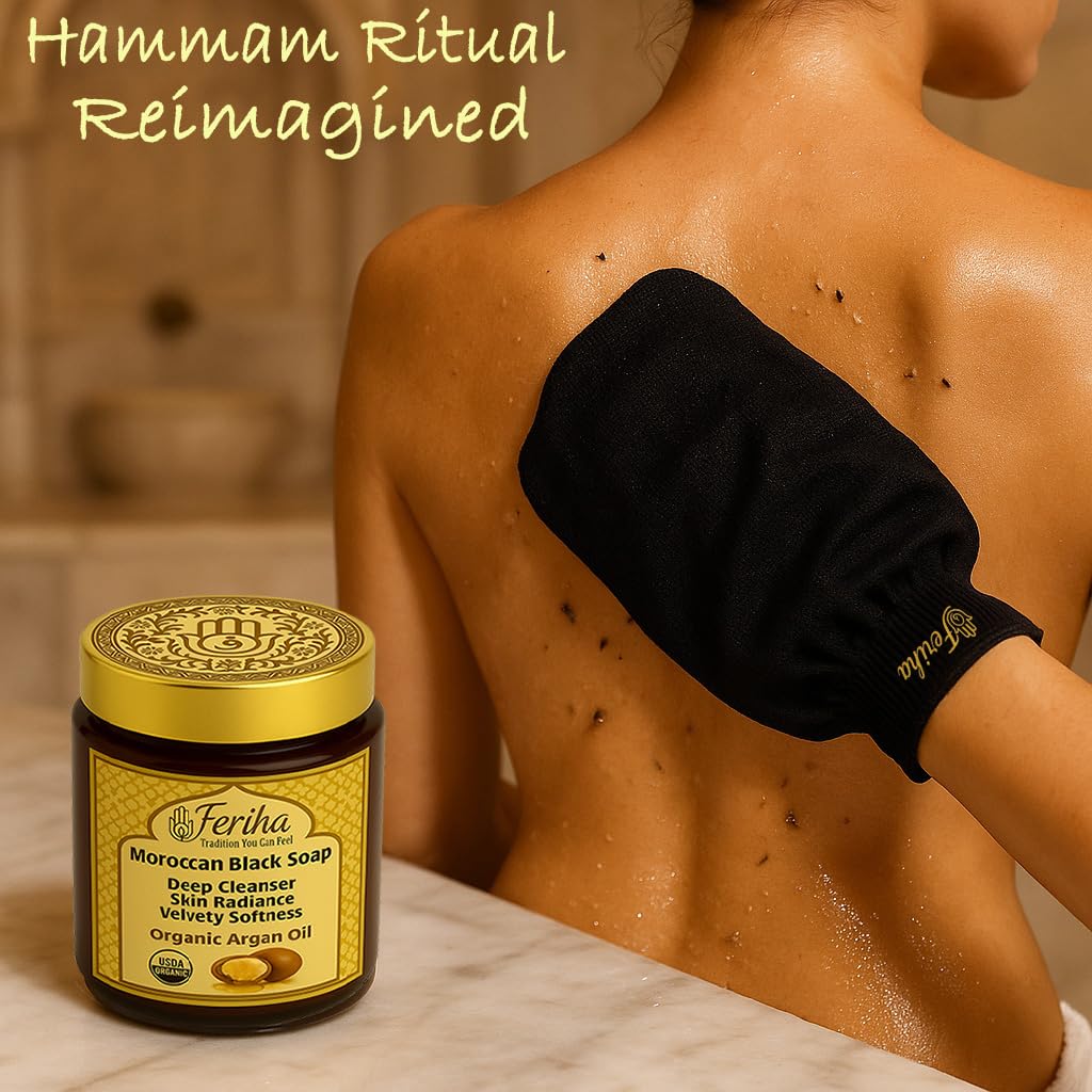 FERIHA Natural argan scent provides earthy aroma during routine use.