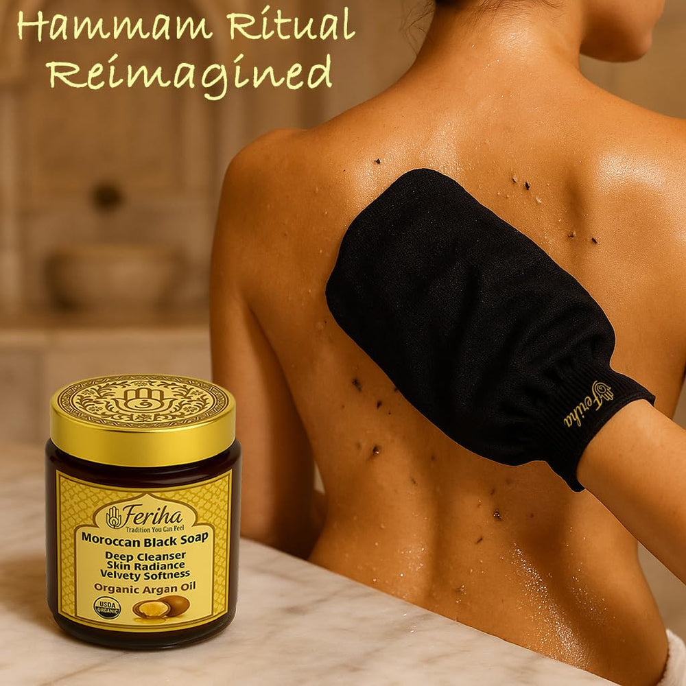 FERIHA Natural argan scent provides earthy aroma during routine use.