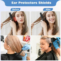 FERNIDA silicone ear cover with high-temp resistance protects ears during heat styling