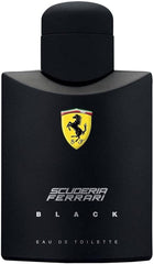 Ferrari Scuderia Black bottle front view for confident daytime wear