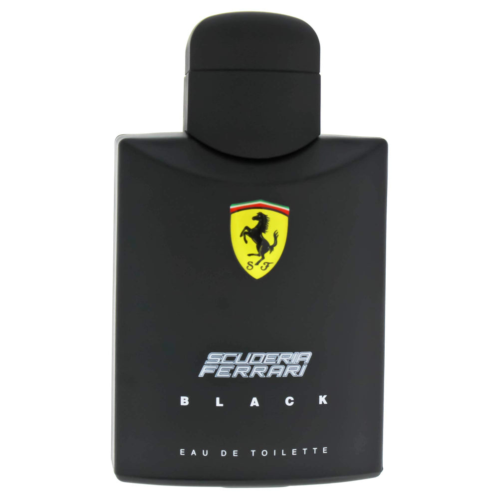 Ferrari Scuderia Black mid-notes highlight cinnamon and jasmine for a refined mid-day scent.