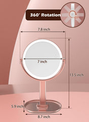 FERXIDI double-sided makeup mirror 1x and 10x for everyday application and brows.