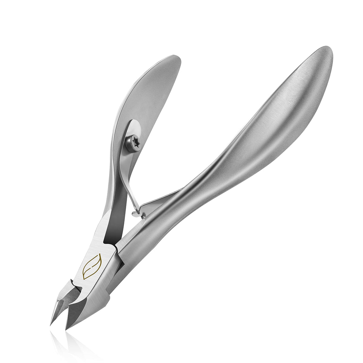 FERYES cuticle clippers close-up blade shows sharp, precise trimming around nails.