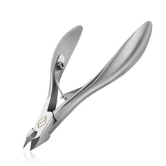FERYES cuticle clippers close-up blade shows sharp, precise trimming around nails.