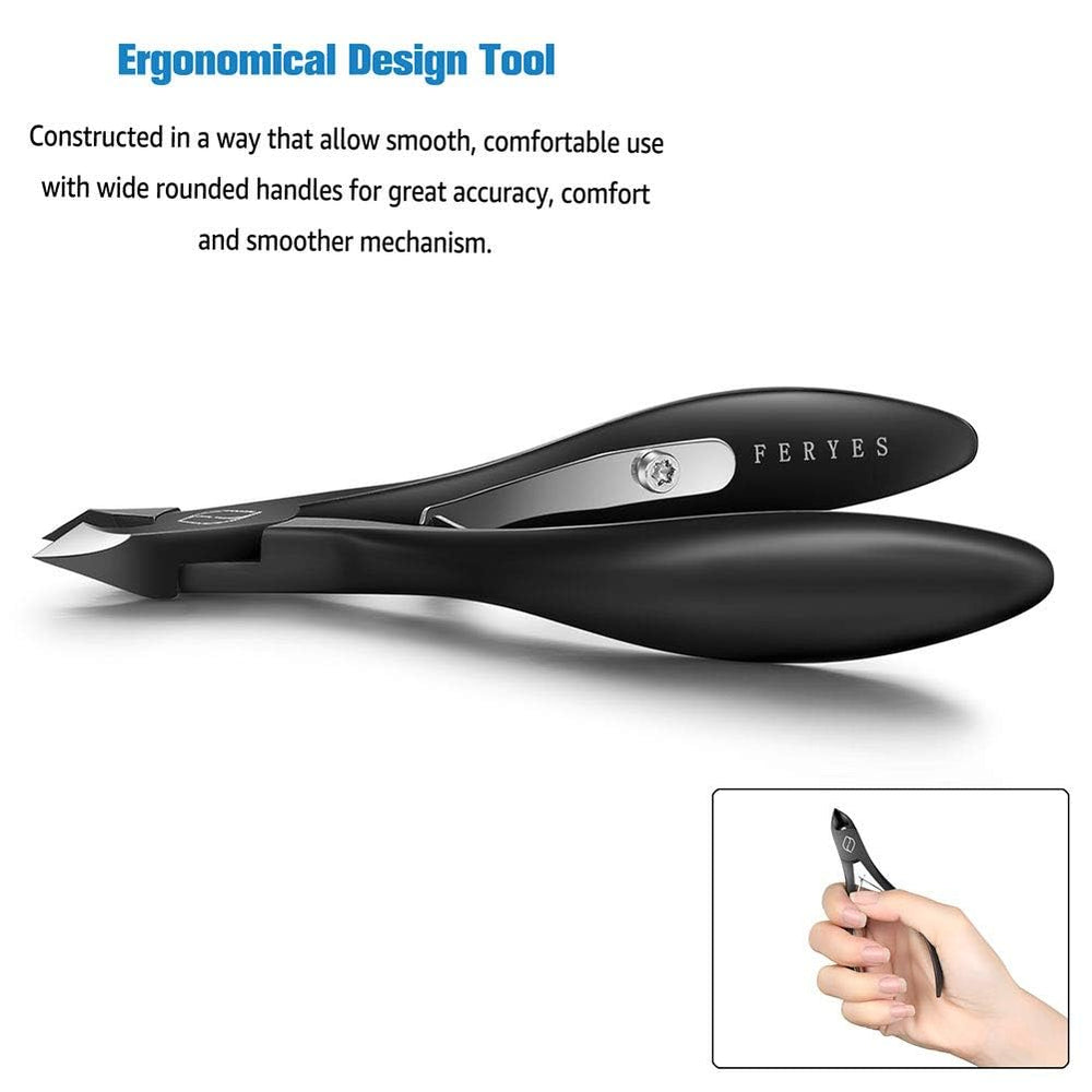FERYES cuticle cutters packaged in tin gift box for gifting.