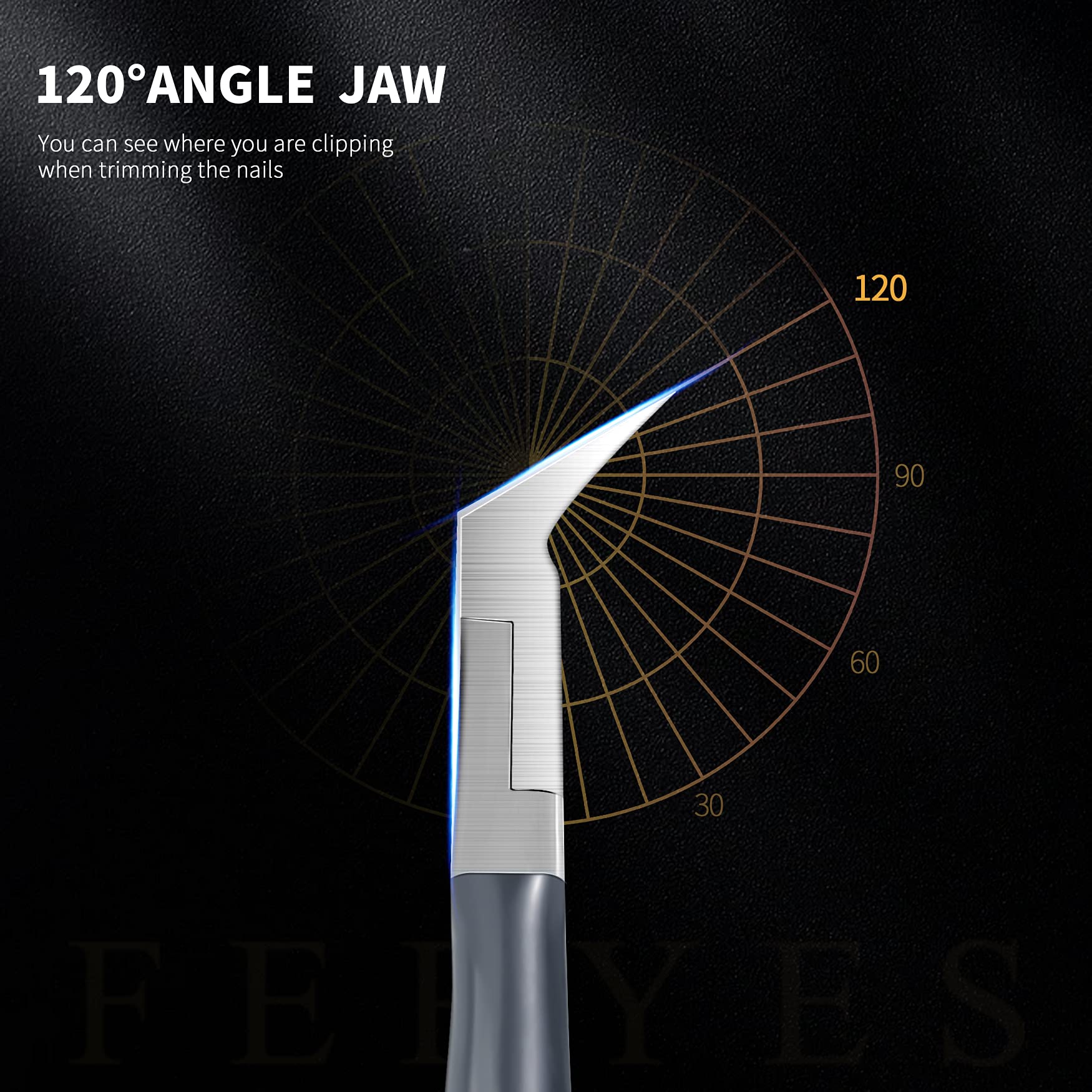 FERYES podiatry tool design supports clean, precise trimming.