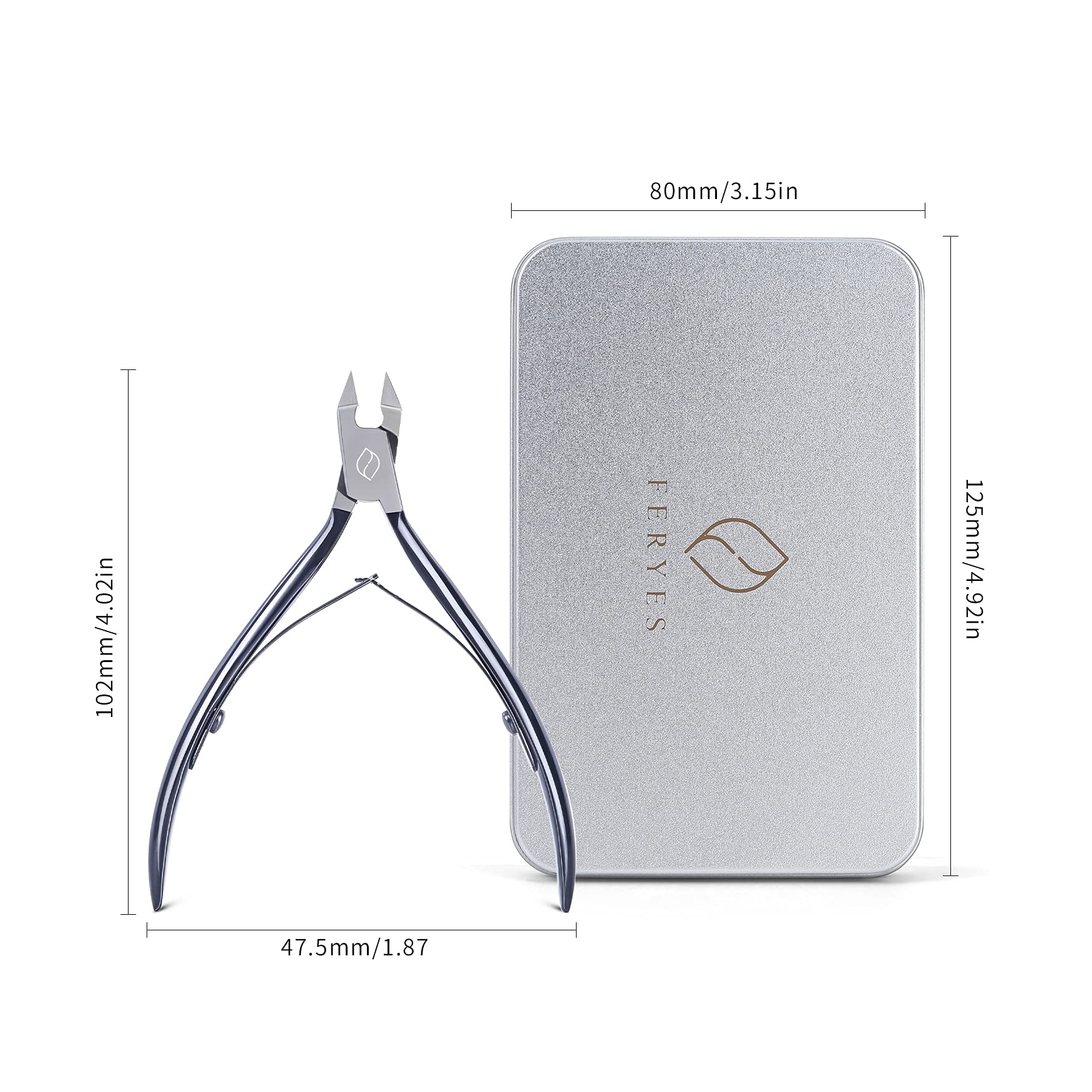 FERYES clipper with metal case provides secure storage and protection.