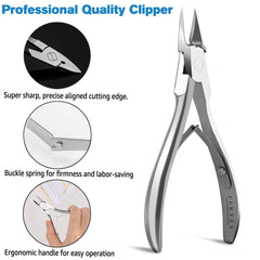 FERYES toenail clippers for thick nails demonstrate reliable trimming
