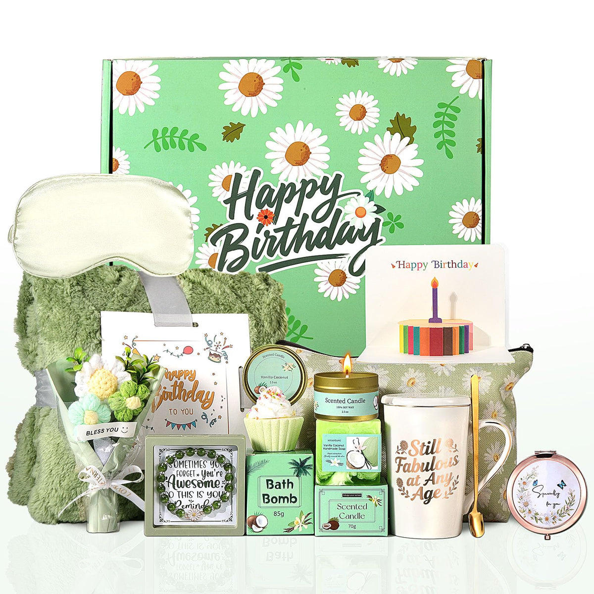 fesveoke daisy theme gift box for a birthday pampering moment