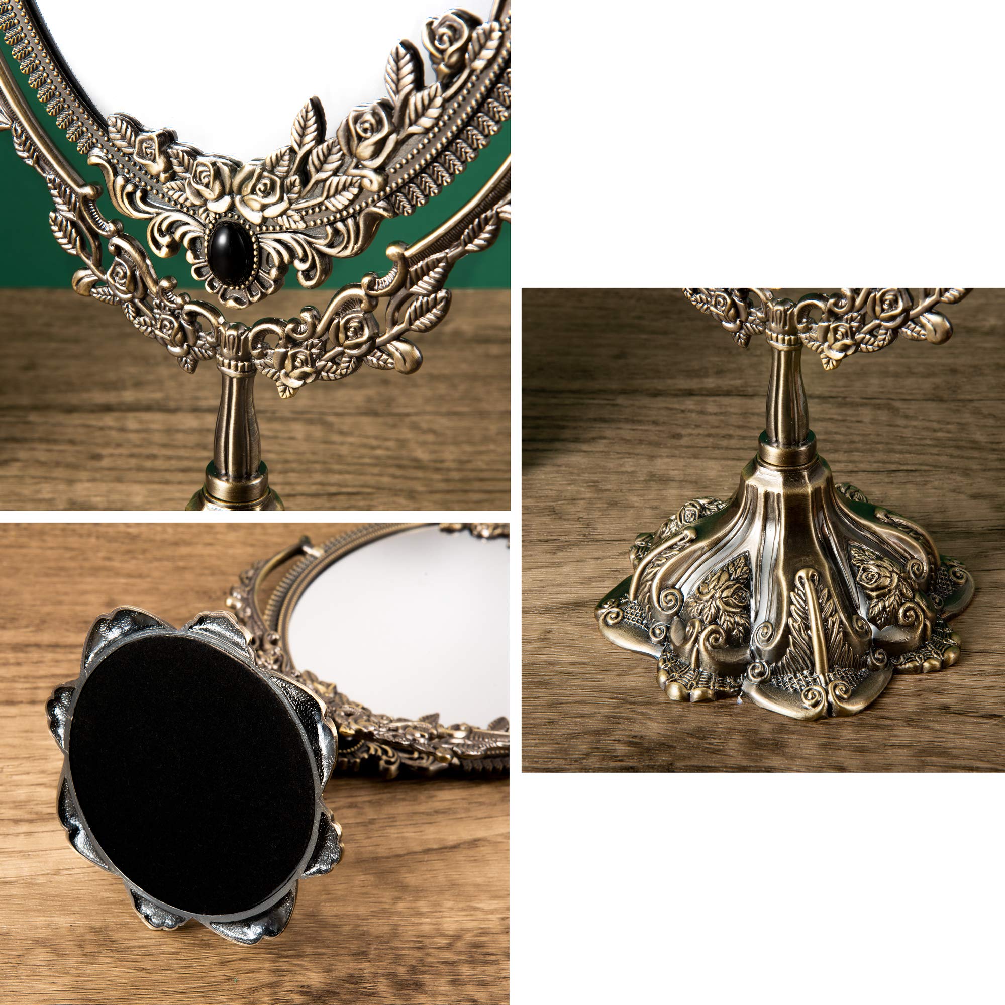 Feyarl vanity mirror presented as a thoughtful gift display in bronze.