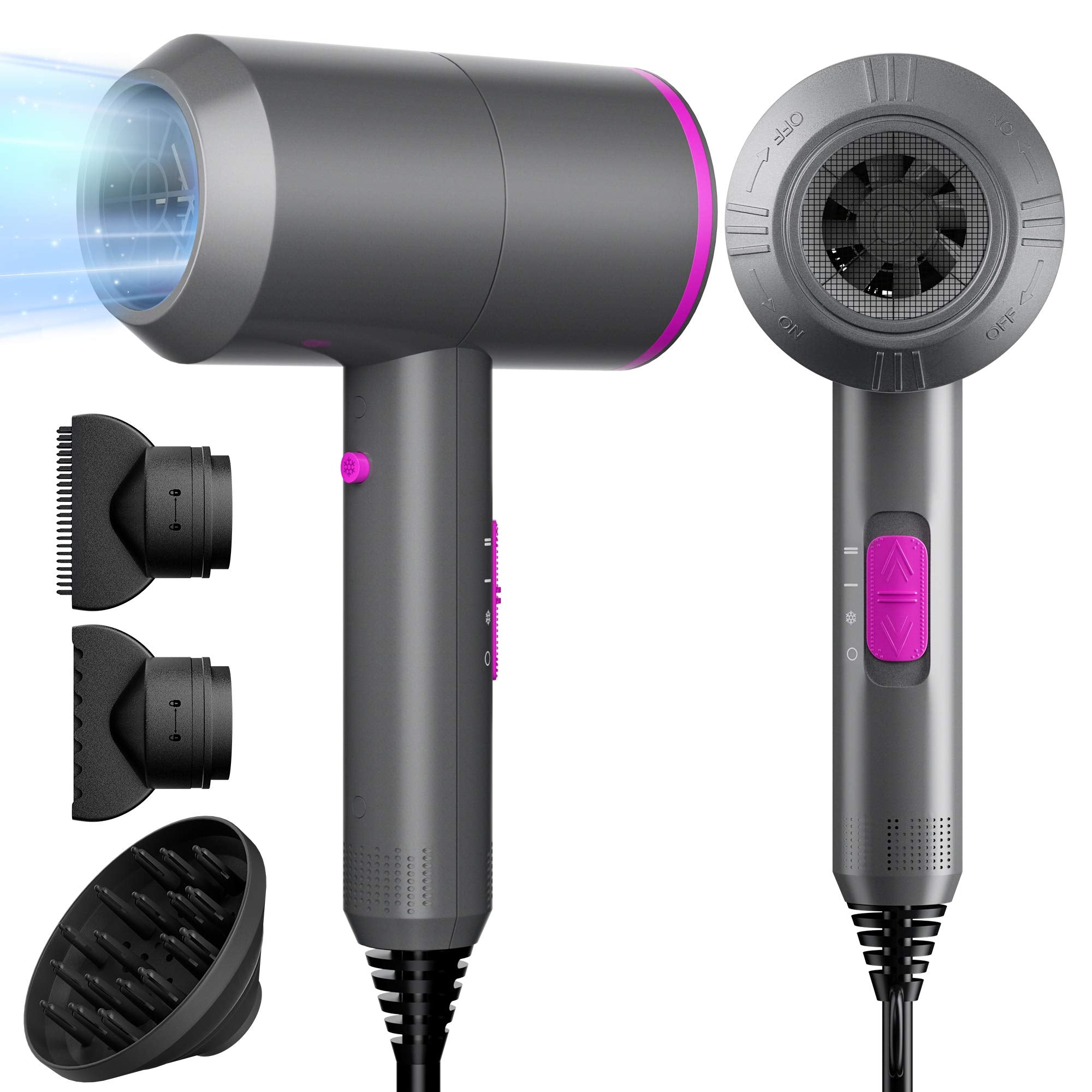 Fezax Ionic Hair Dryer travel-friendly size for home and trips