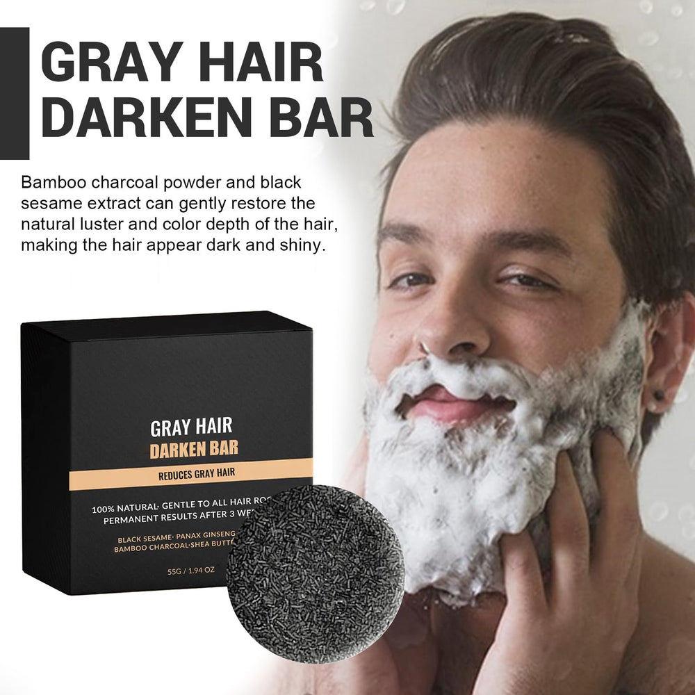 Barra negra para barba F FENG PEI, oscurecimiento natural.