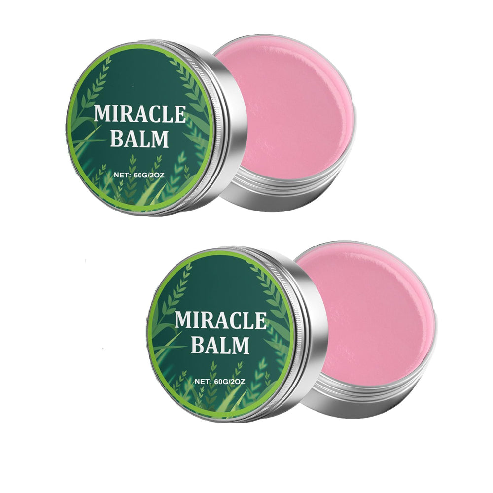F FENG PEI Miracle Balm jar close-up showing smooth texture for quick daily relief.