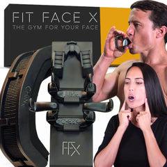 FFX Fit Face X tones facial muscles for a defined jawline and lifted cheeks.