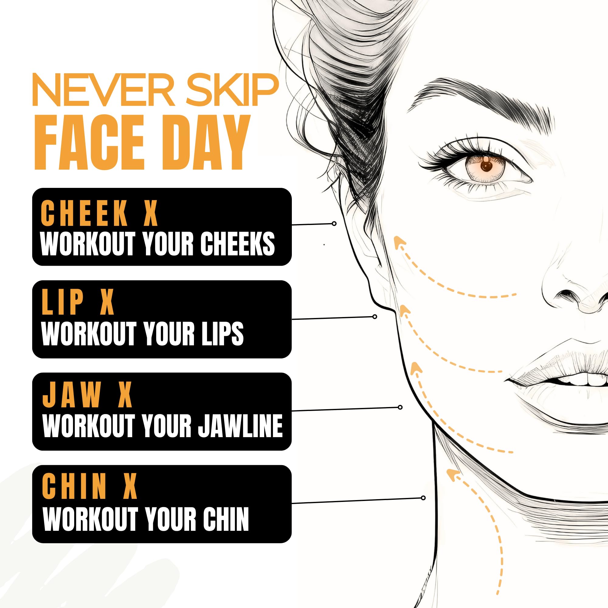 FFX Lip X plumps lips with exercises for fuller, natural-looking pout.