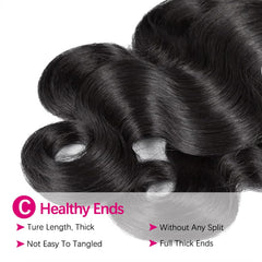 FHGD Brazilian Virgin Remy hair texture closeup shows smooth, manageable hair.