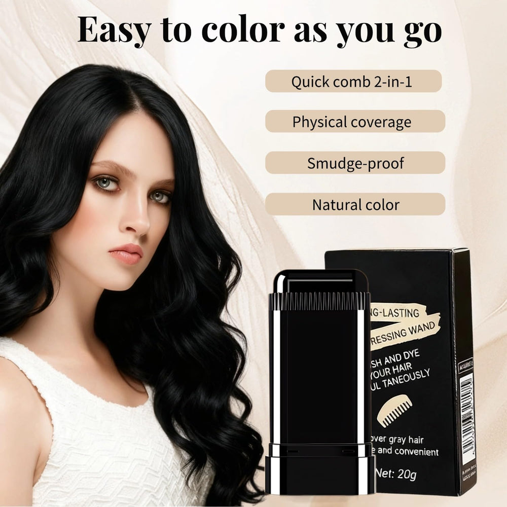 FHH Root dressing before-and-after example illustrating fast natural-looking coverage.