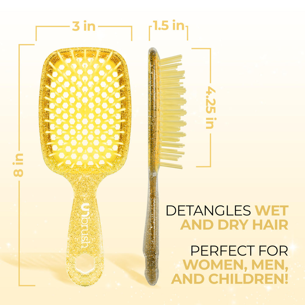 FHI Heat UNbrush anti-static bristles reduce frizz during brushing.