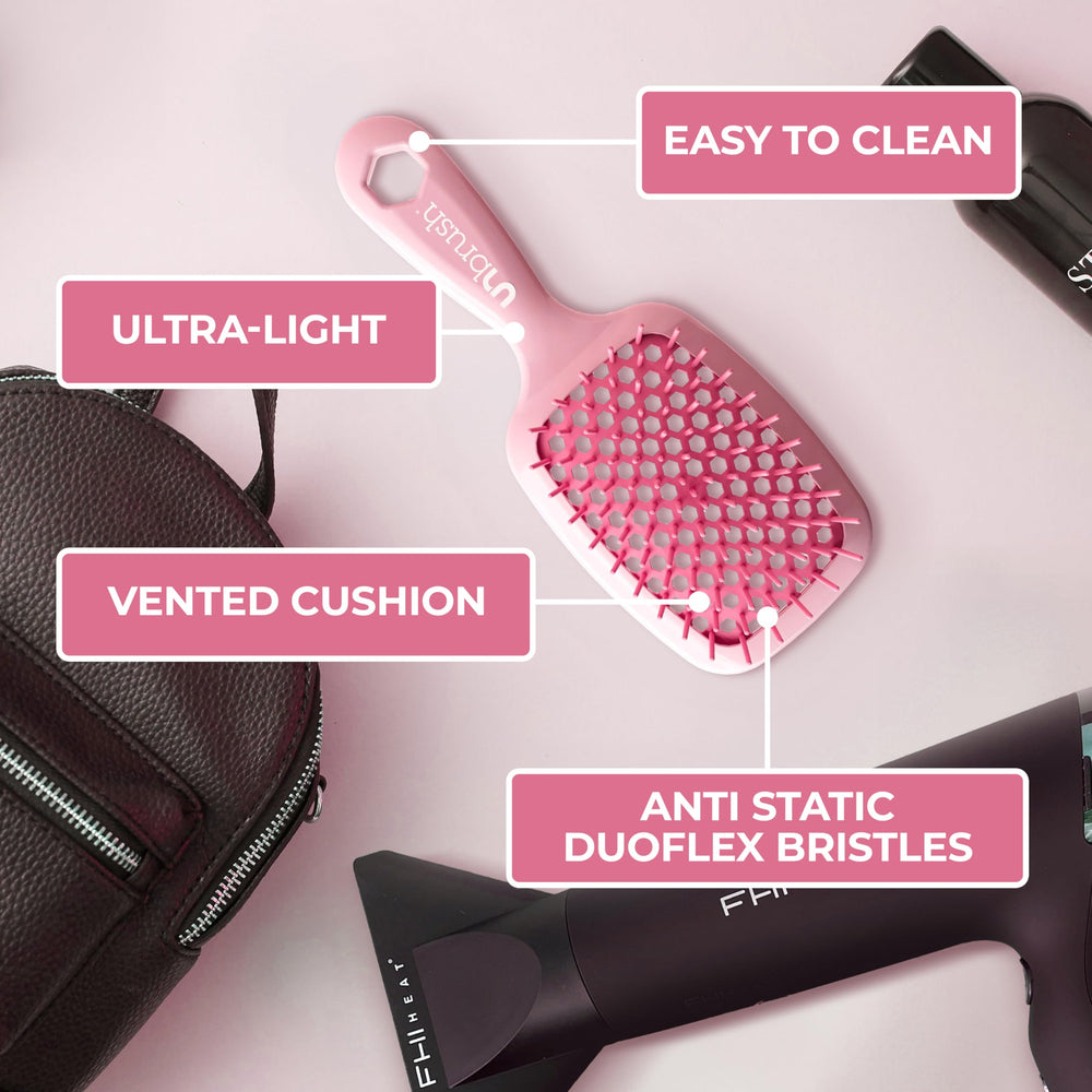 FHI Heat UNbrush backless vented cushion speeds drying and styling.