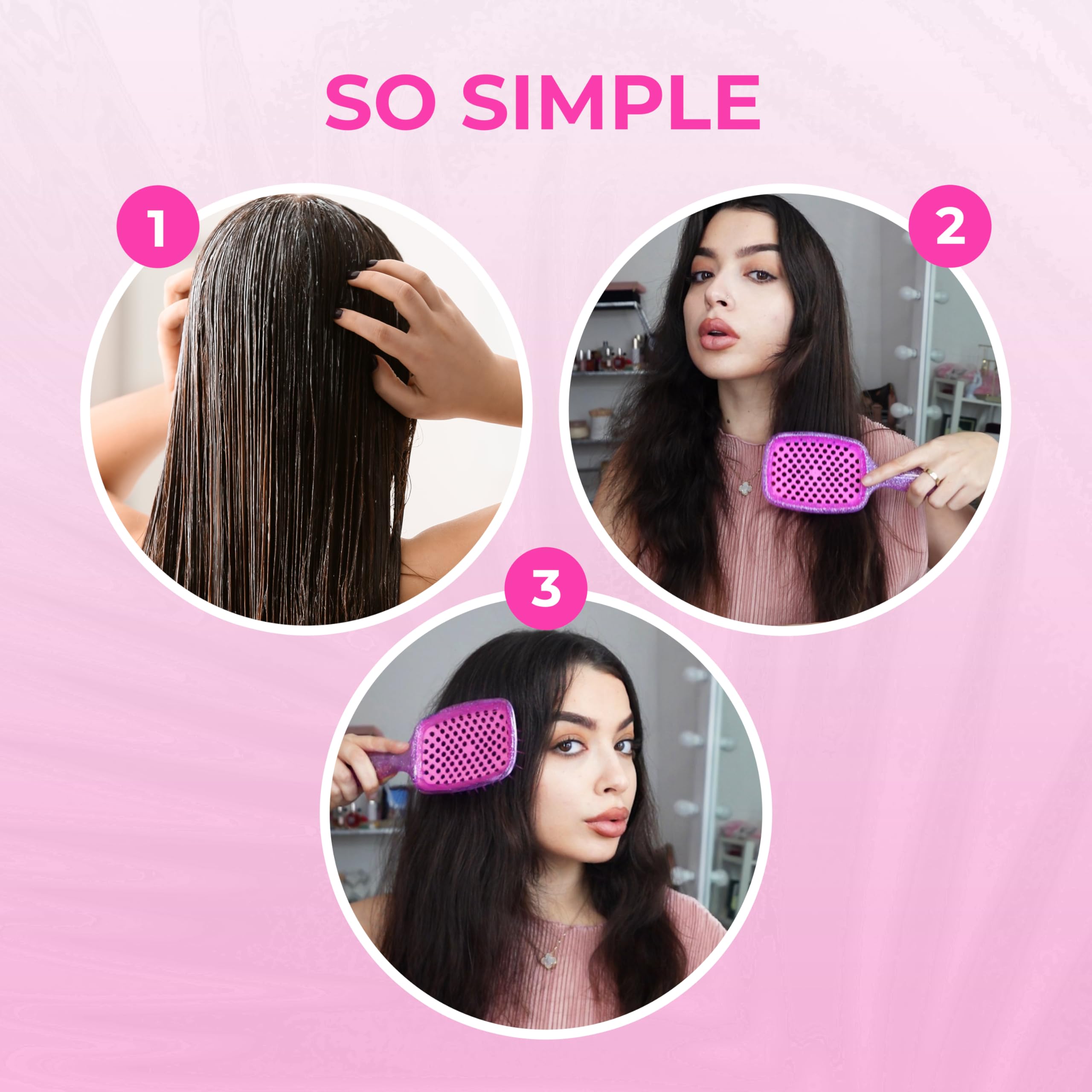 FHI Heat UNbrush curly-hair-friendly detangler reducing snagging