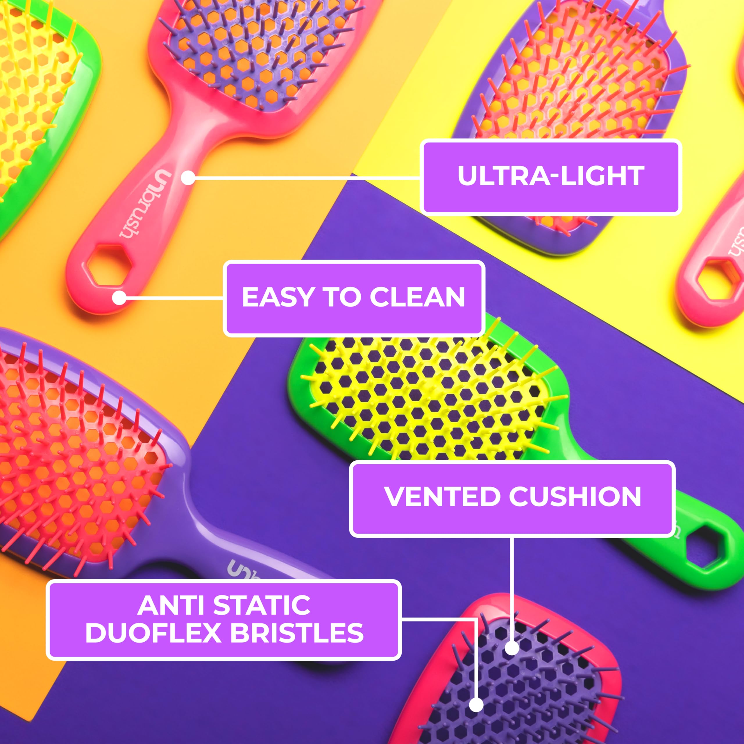 FHI Heat UNbrush backless vented cushion speeds air circulation during brushing.