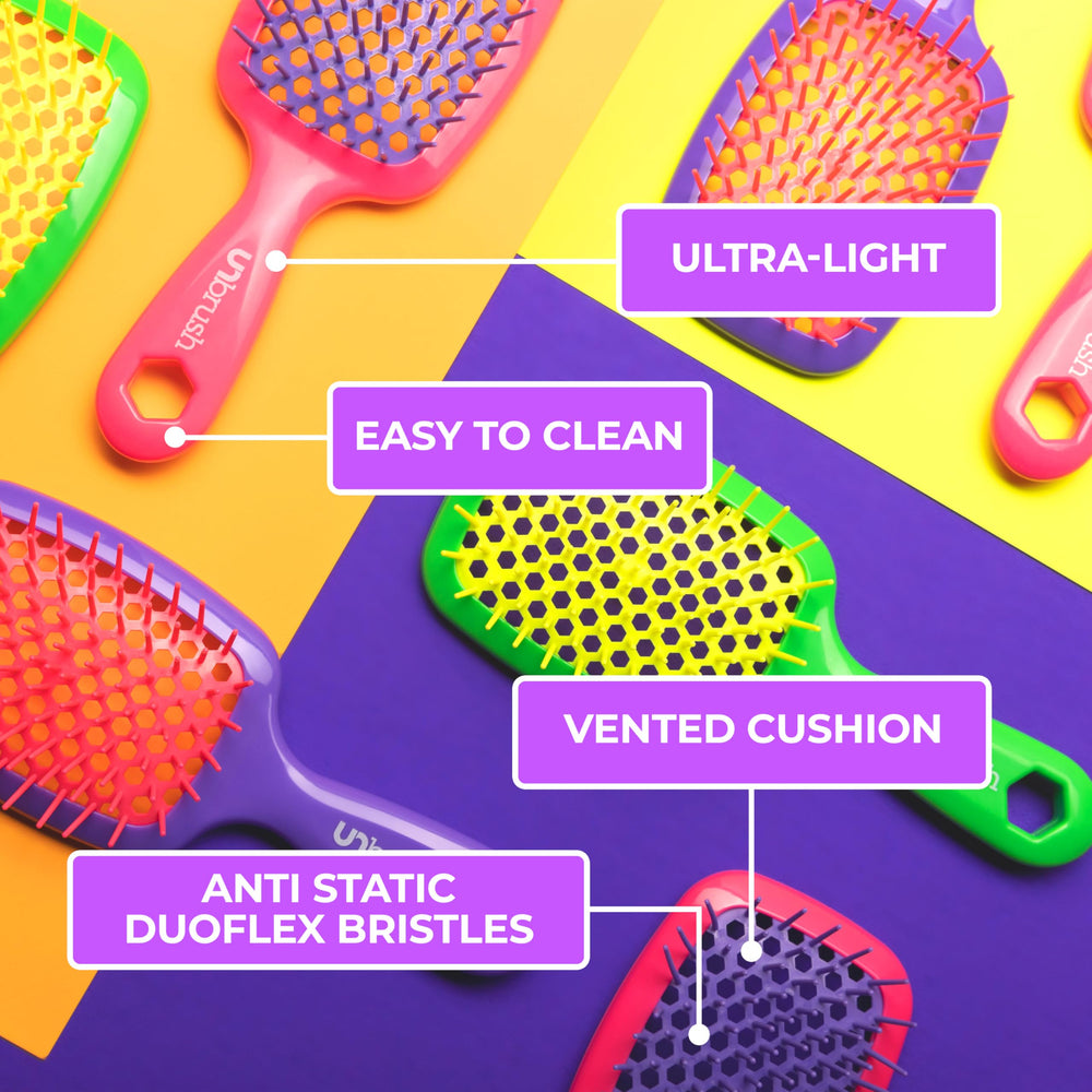 FHI Heat UNbrush backless vented cushion speeds air circulation during brushing.