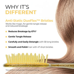 FHI Heat UNbrush lightweight handle emphasizes comfortable grip during use.