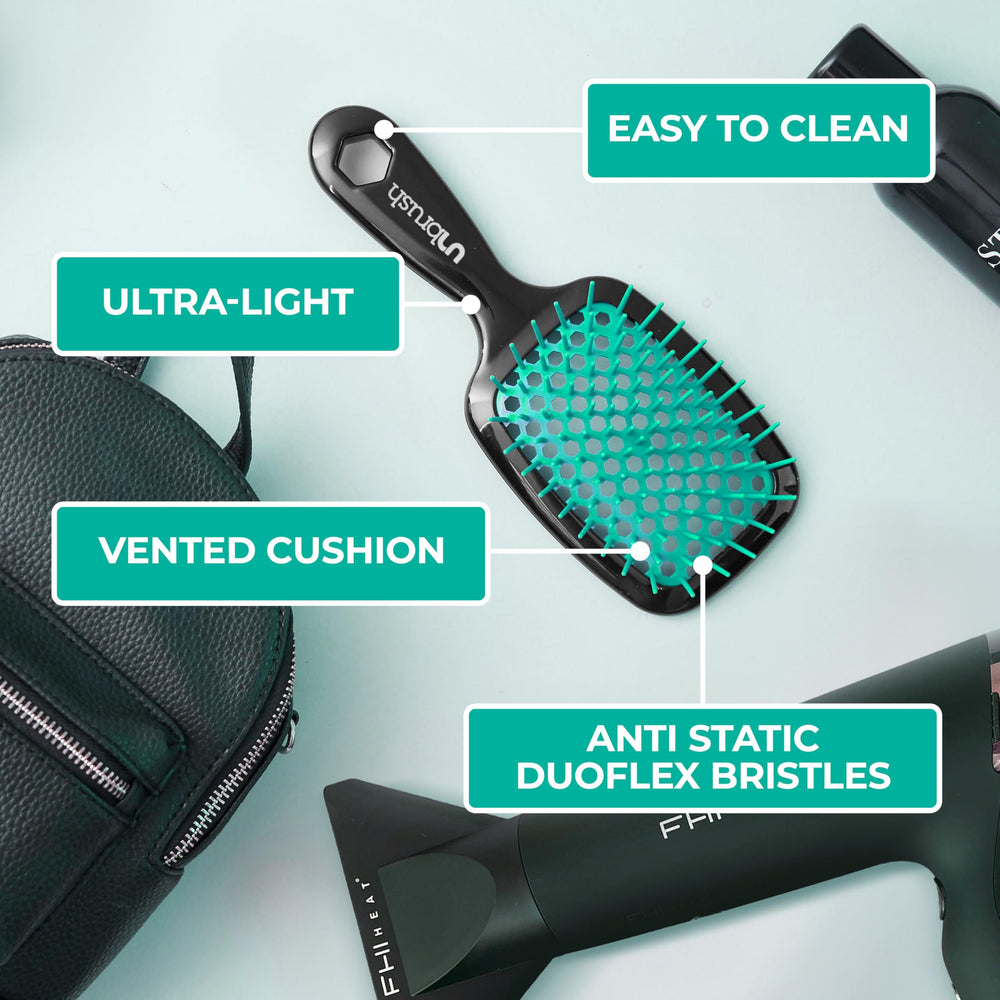 FHI Heat UNbrush shows knot-free hair after detangling