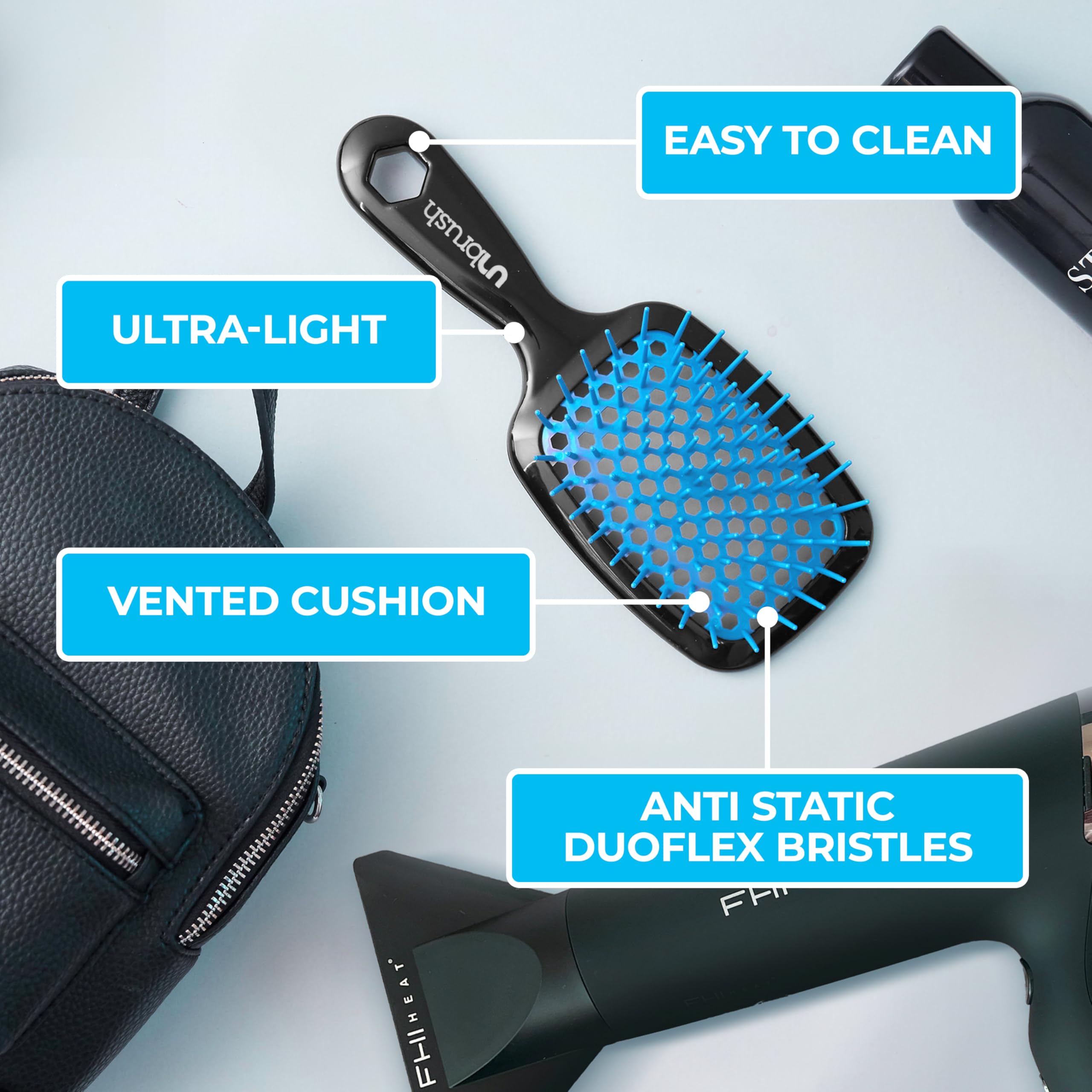 FHI Heat UNbrush lightweight 1.5 oz handle for comfortable use