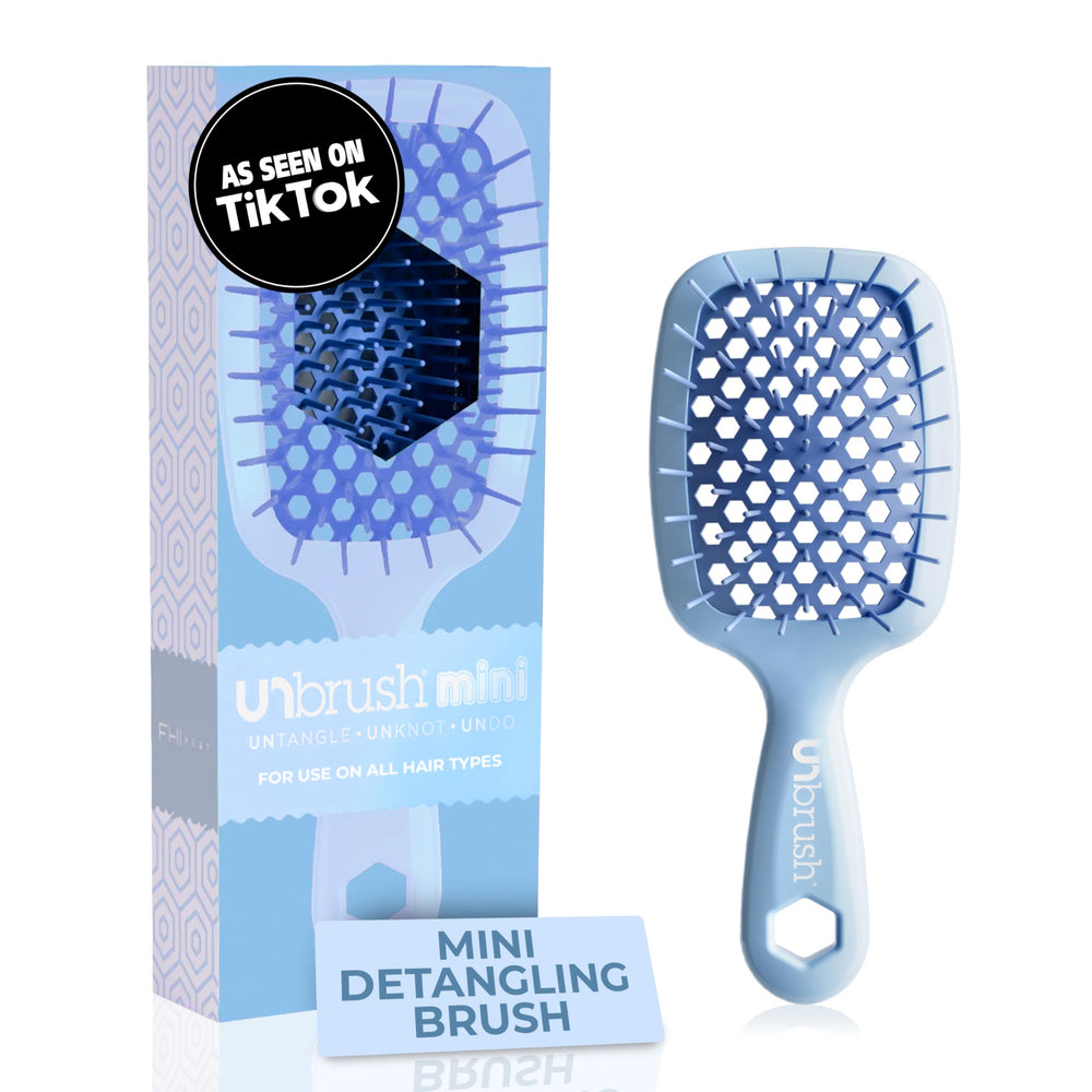 FHI Heat UNbrush mini cepillo para pelo húmedo, desenreda sin dolor.