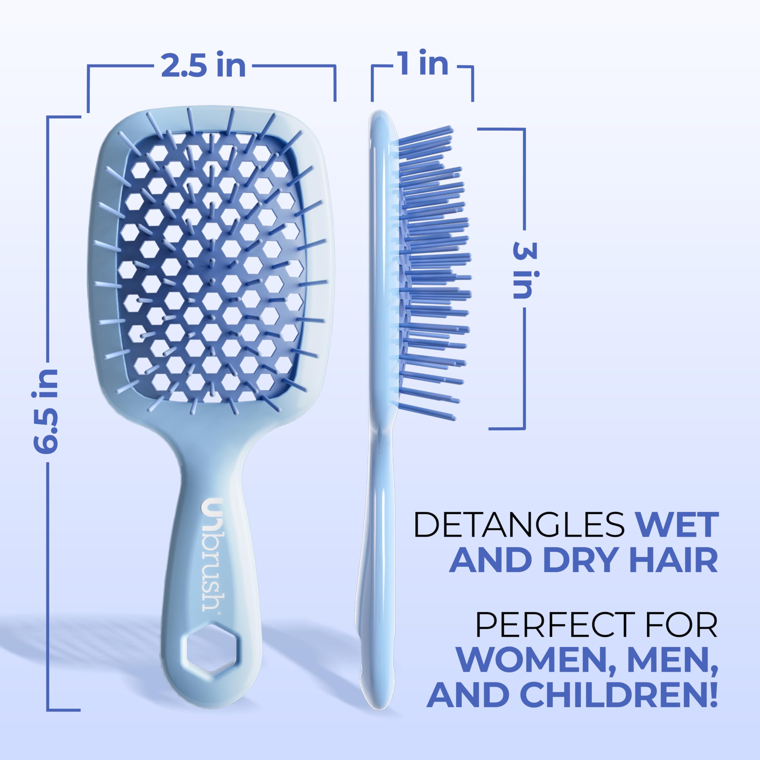 FHI Heat UNbrush mini cerdas medias para peinados diarios.