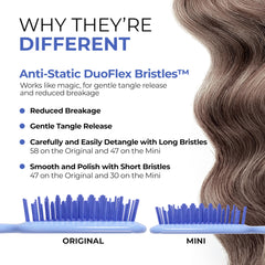 FHI Heat UNbrush Original Bristles close-up highlighting DuoFlex anti-static bristles for smooth detangling