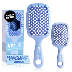 FHI Heat UNbrush Original detangler brush close-up showing gentle detangling