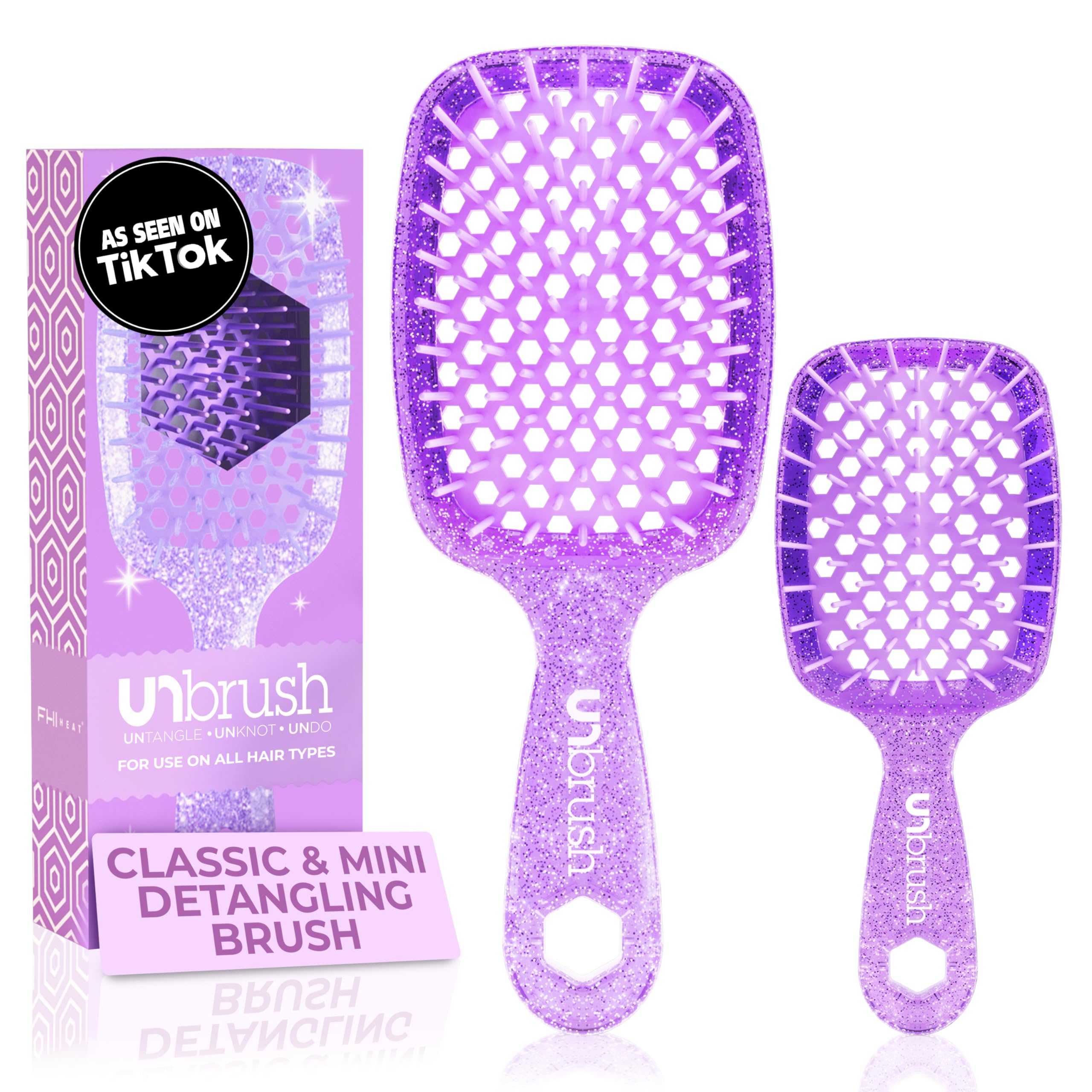 FHI Heat UNbrush Original detangling brush for gentle, pain-free detangling on all hair types.