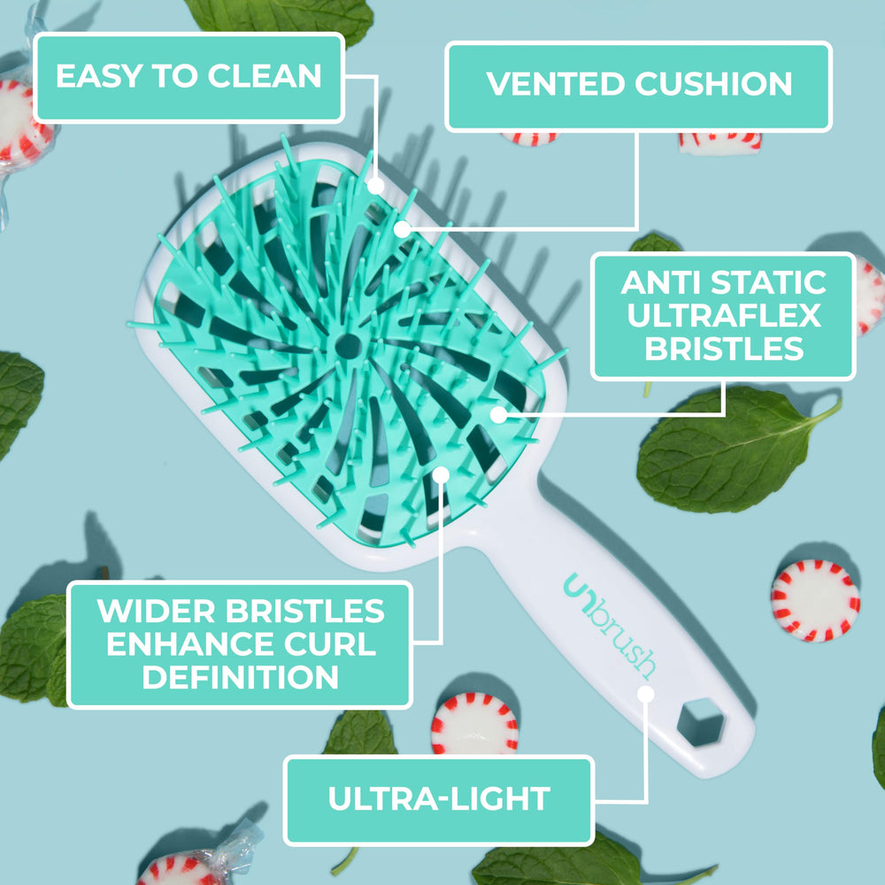 FHI Heat UNbrush Plus anti-static bristles reduce friction during detangling