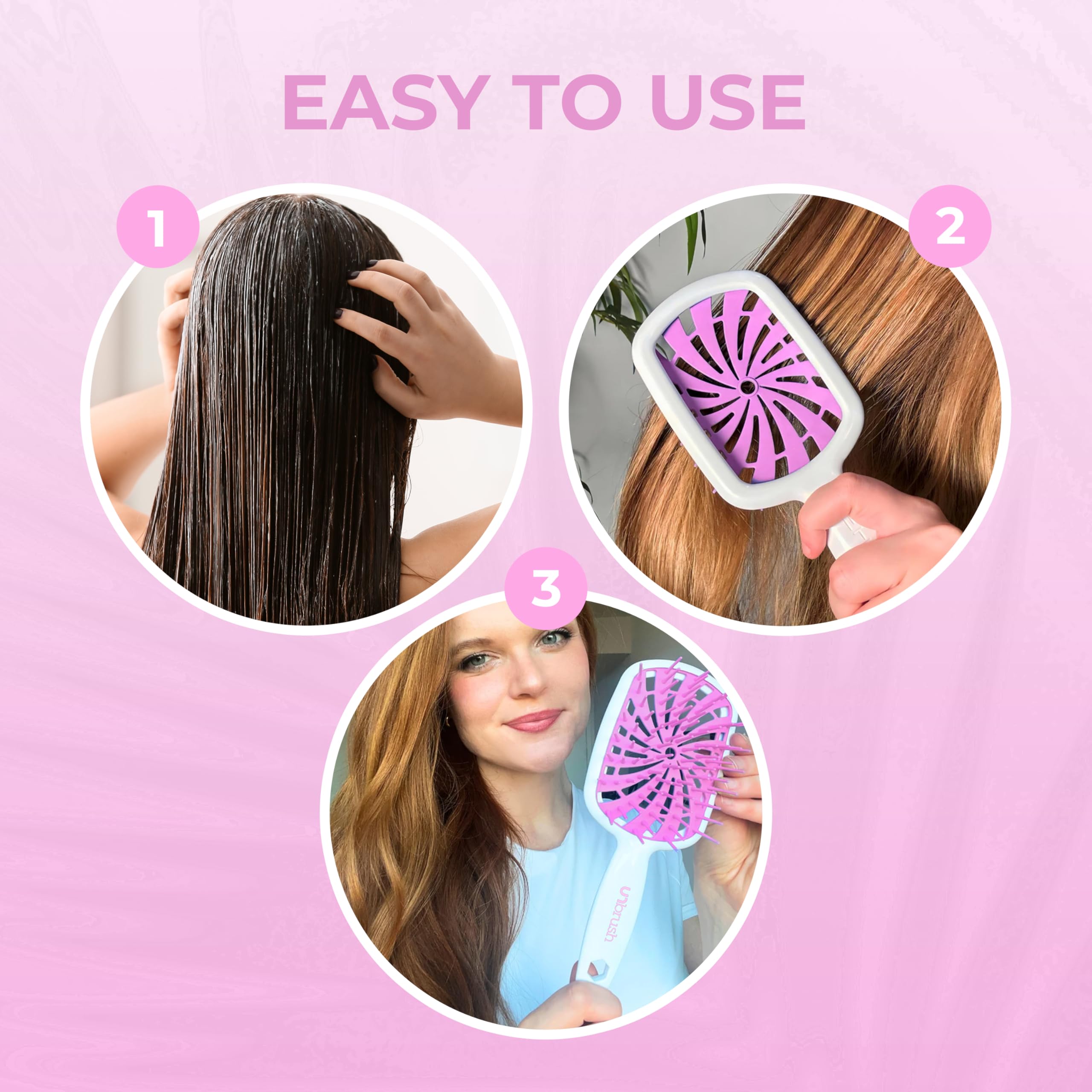 FHI Heat UNbrush Plus easy-clean design keeps bristles tidy