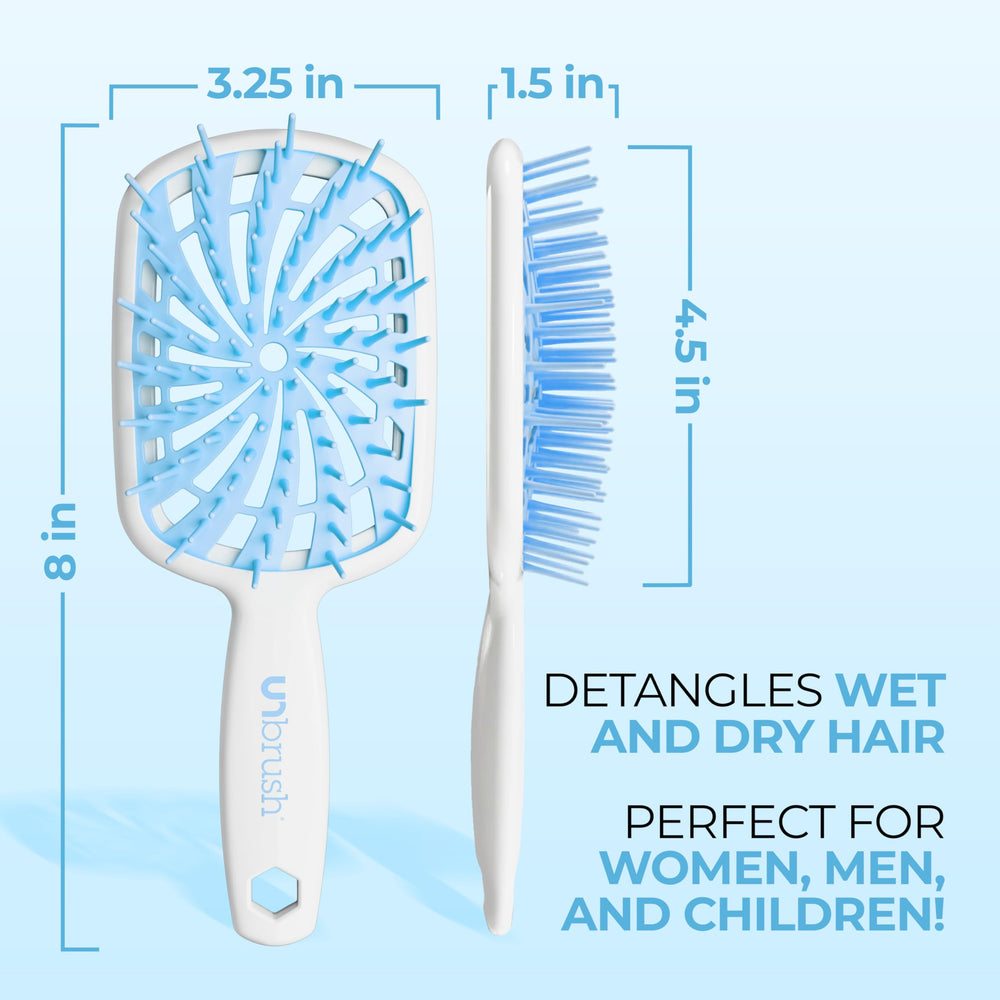 FHI Heat UNbrush Plus bristles glide through fine, fragile hair for gentle detangling