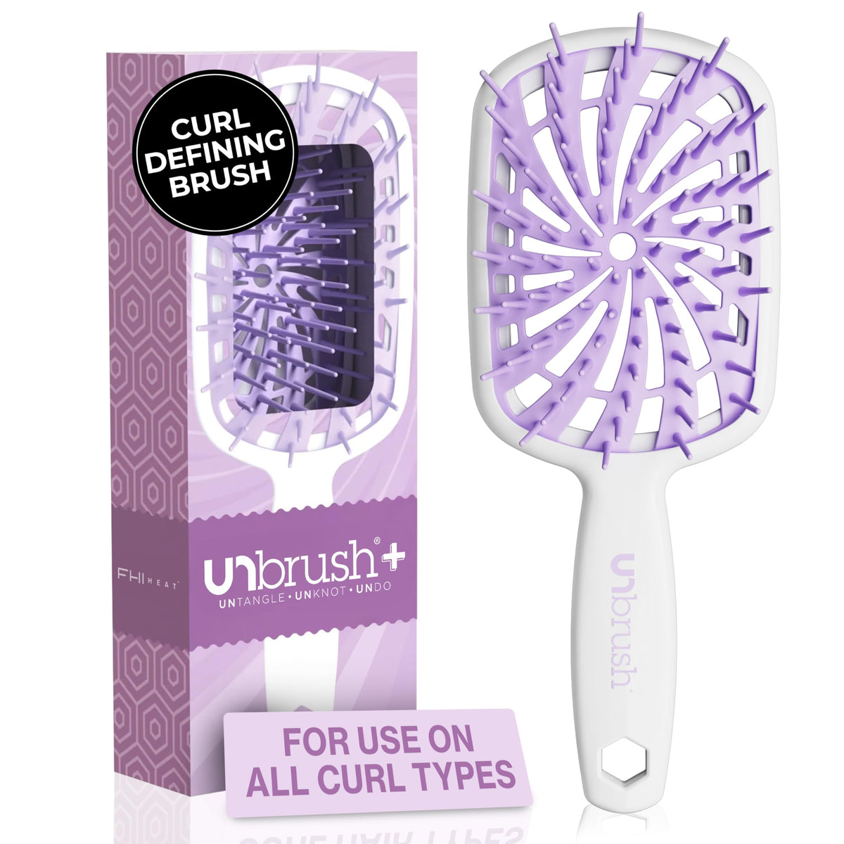 FHI Heat UNbrush Plus closeup of ultraflex bristles for gentle detangling