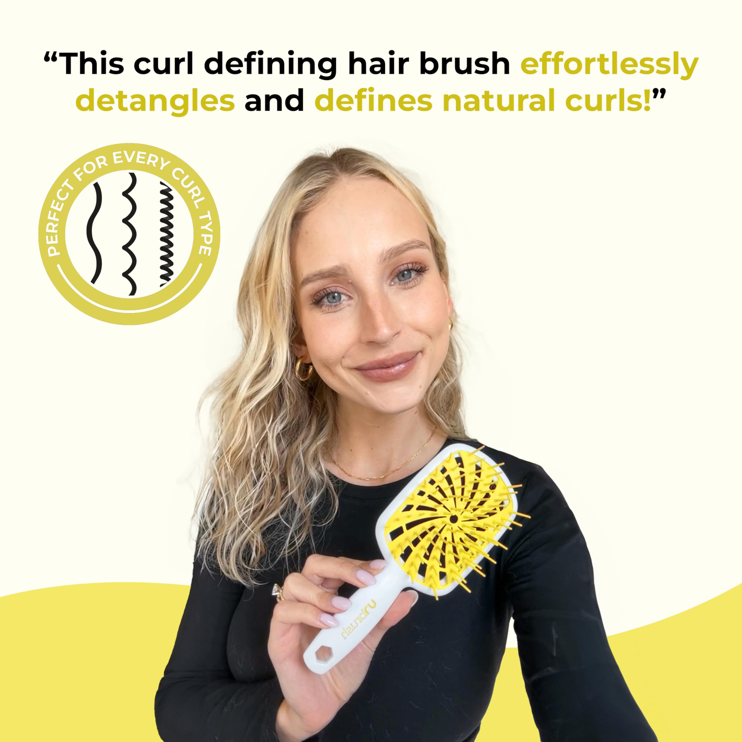 FHI Heat UNbrush Plus on wet hair demonstrates detangling without breakage.