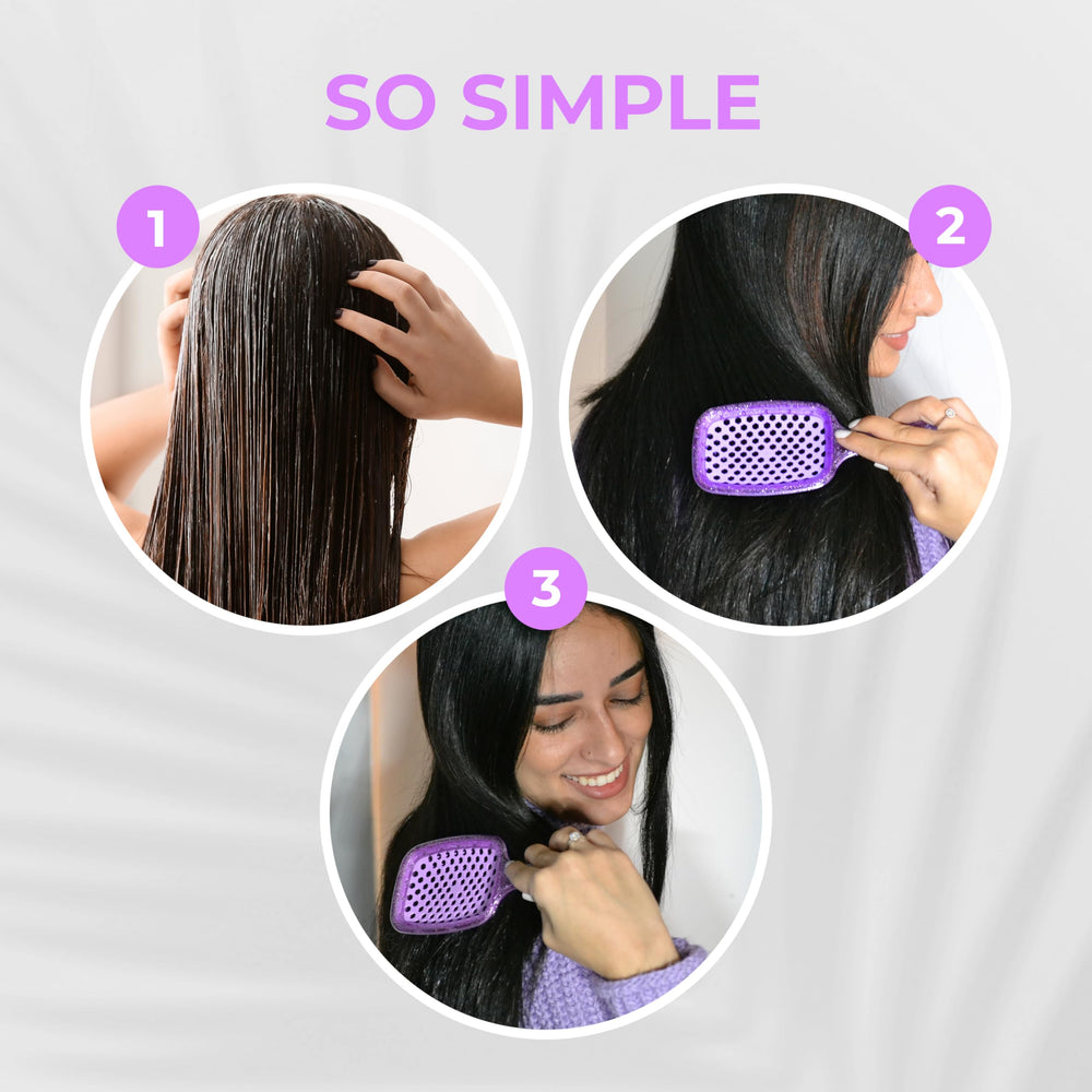 Travel-friendly UNbrush combo showing compact, portable styling tool set.