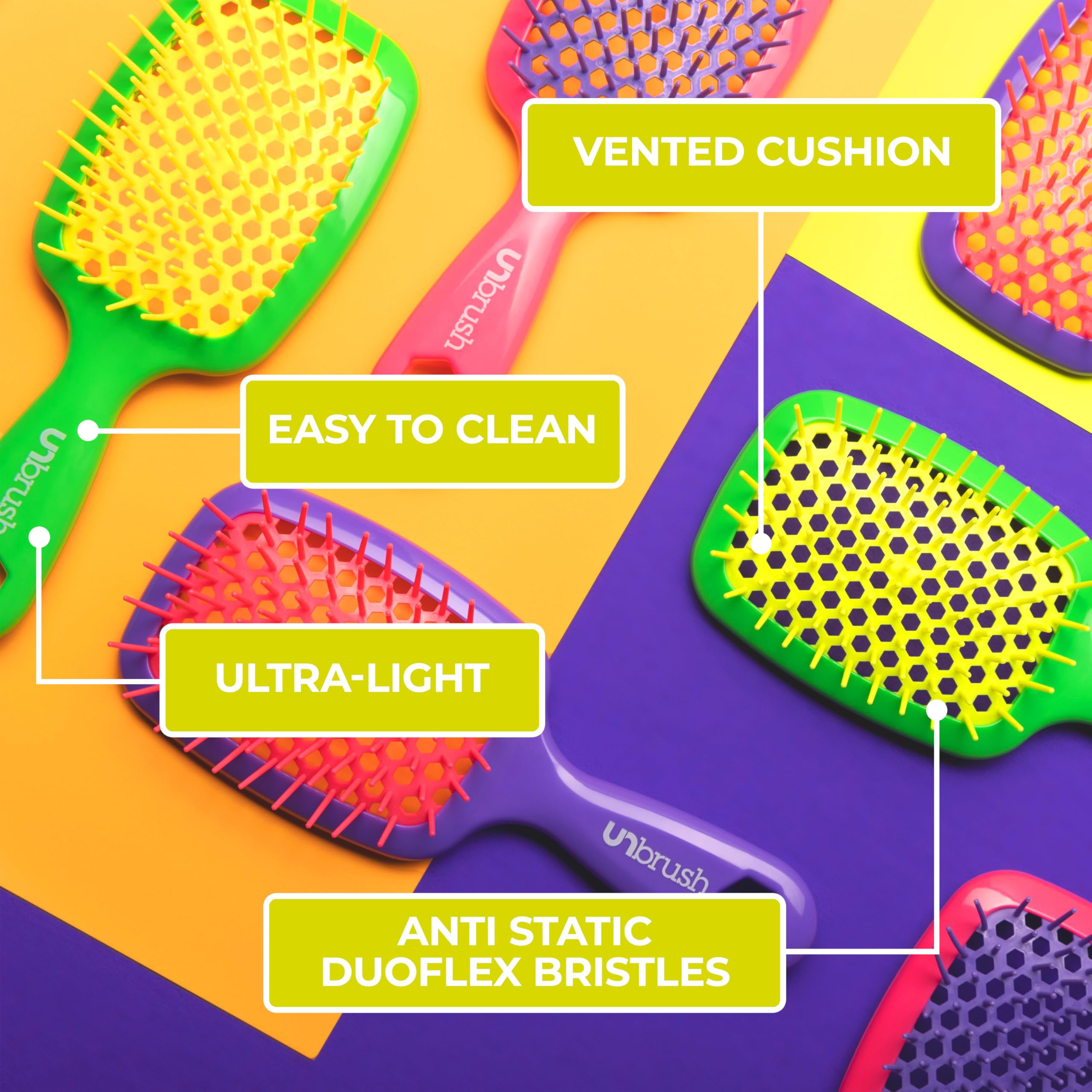 FHI Heat UNbrush ultra-light handle offers comfortable, durable use